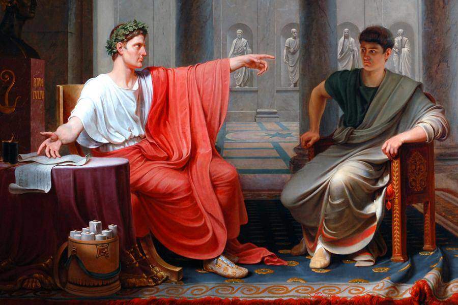Emperor Augustus and General Agrippa