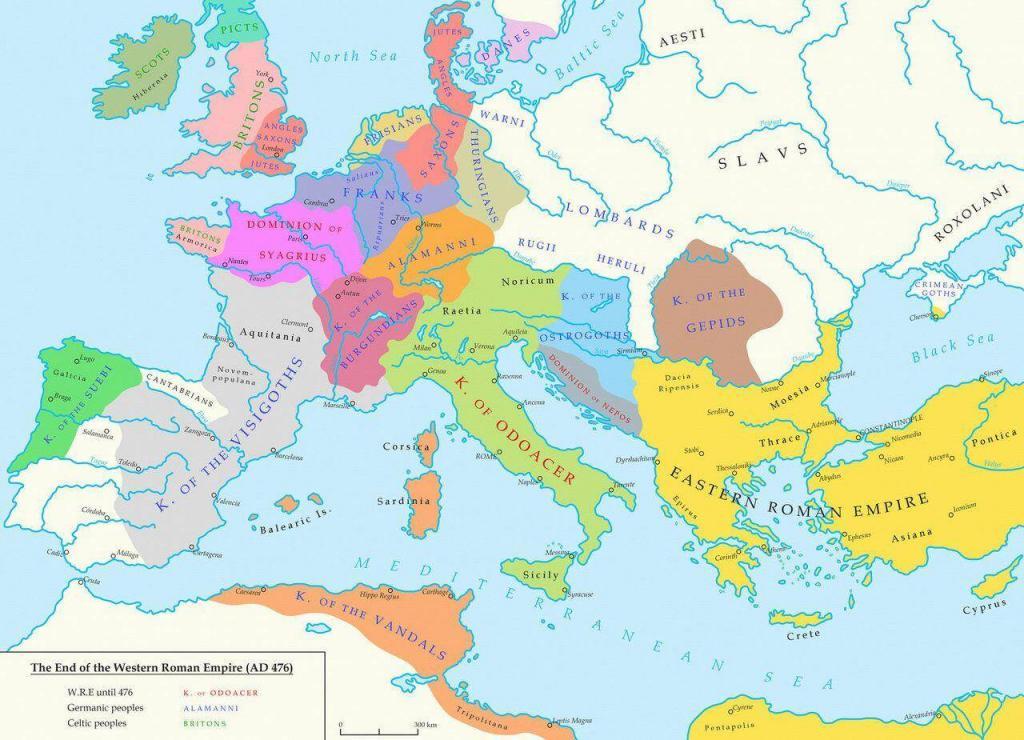 Western Roman Empire Map
