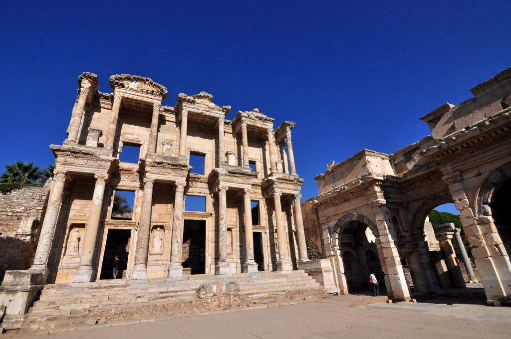 Library of Celsus in Ephesus Ruins