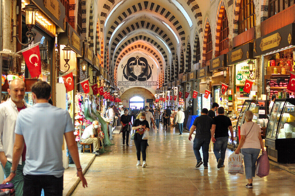 Spice Bazaar in Istanbul Turkey