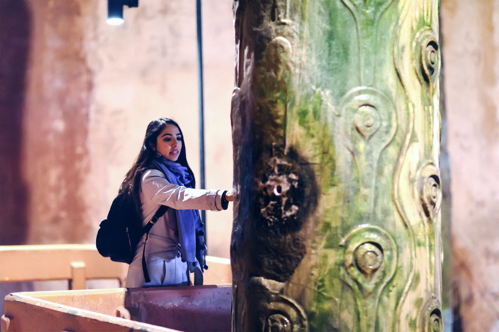 Crying Column in the Basilica Cistern