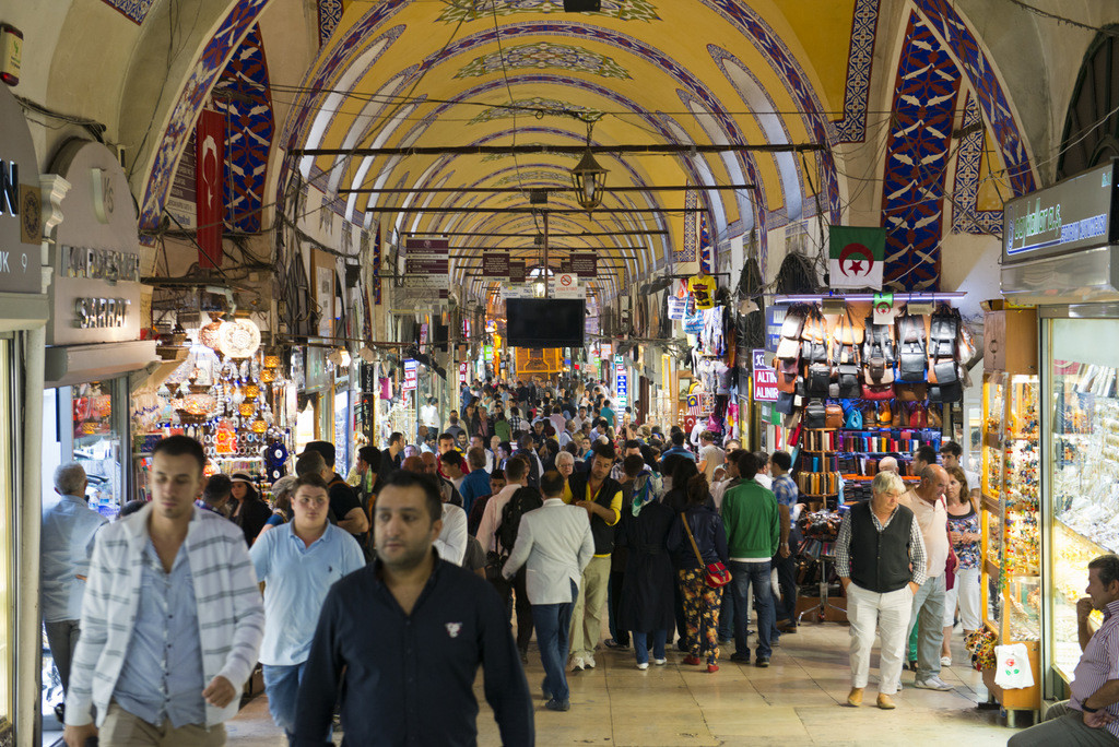 Grand Bazaar in Istanbul Turkey