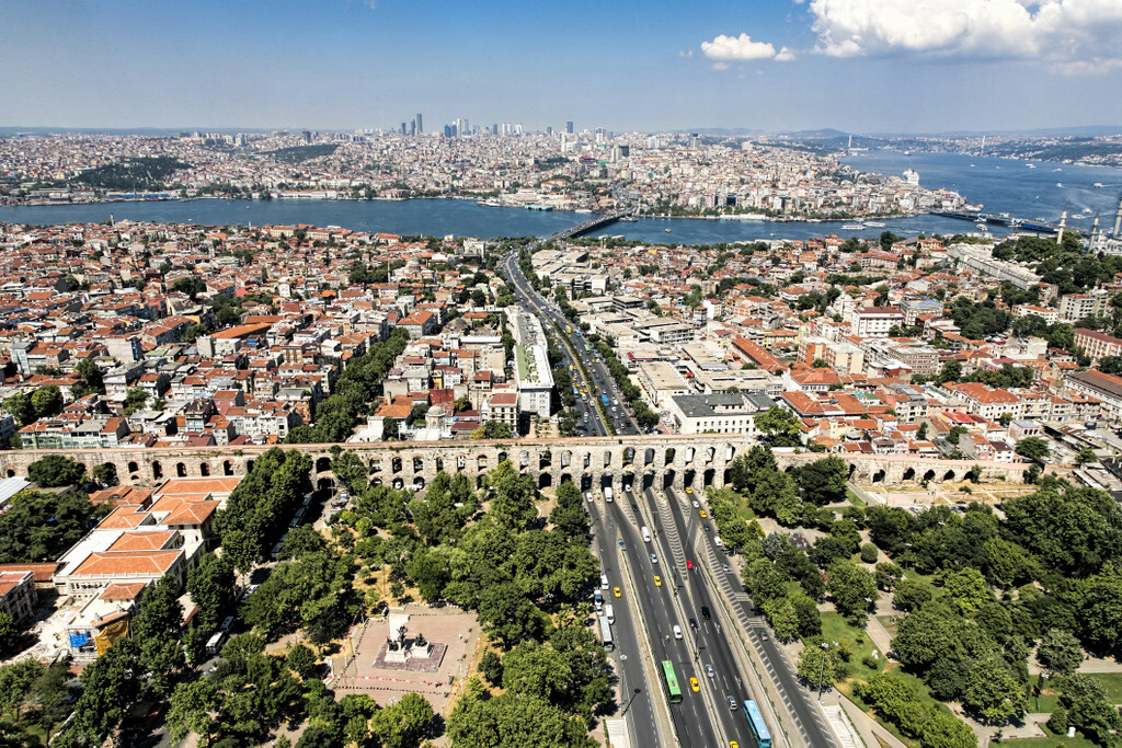 Byzantine Aqueduct in Istanbul